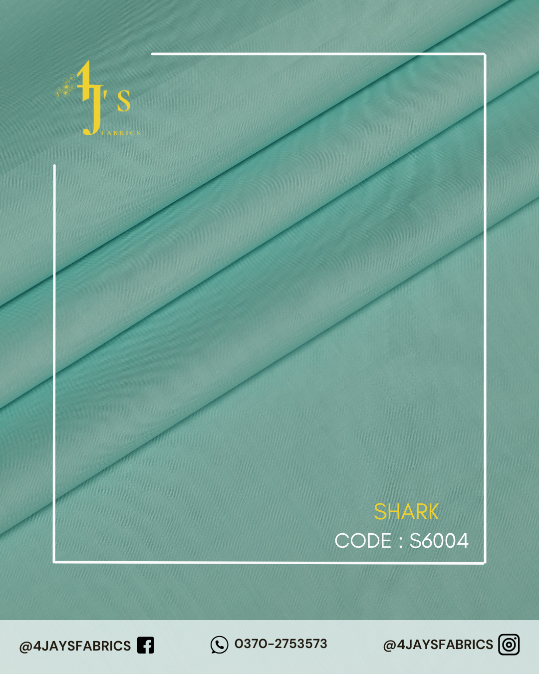 Soft Cotton – Aqua Green