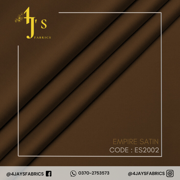 Empire Satin – Coffee Brown