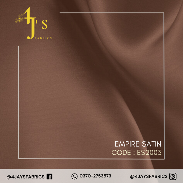 Empire Satin – Reddish Brown