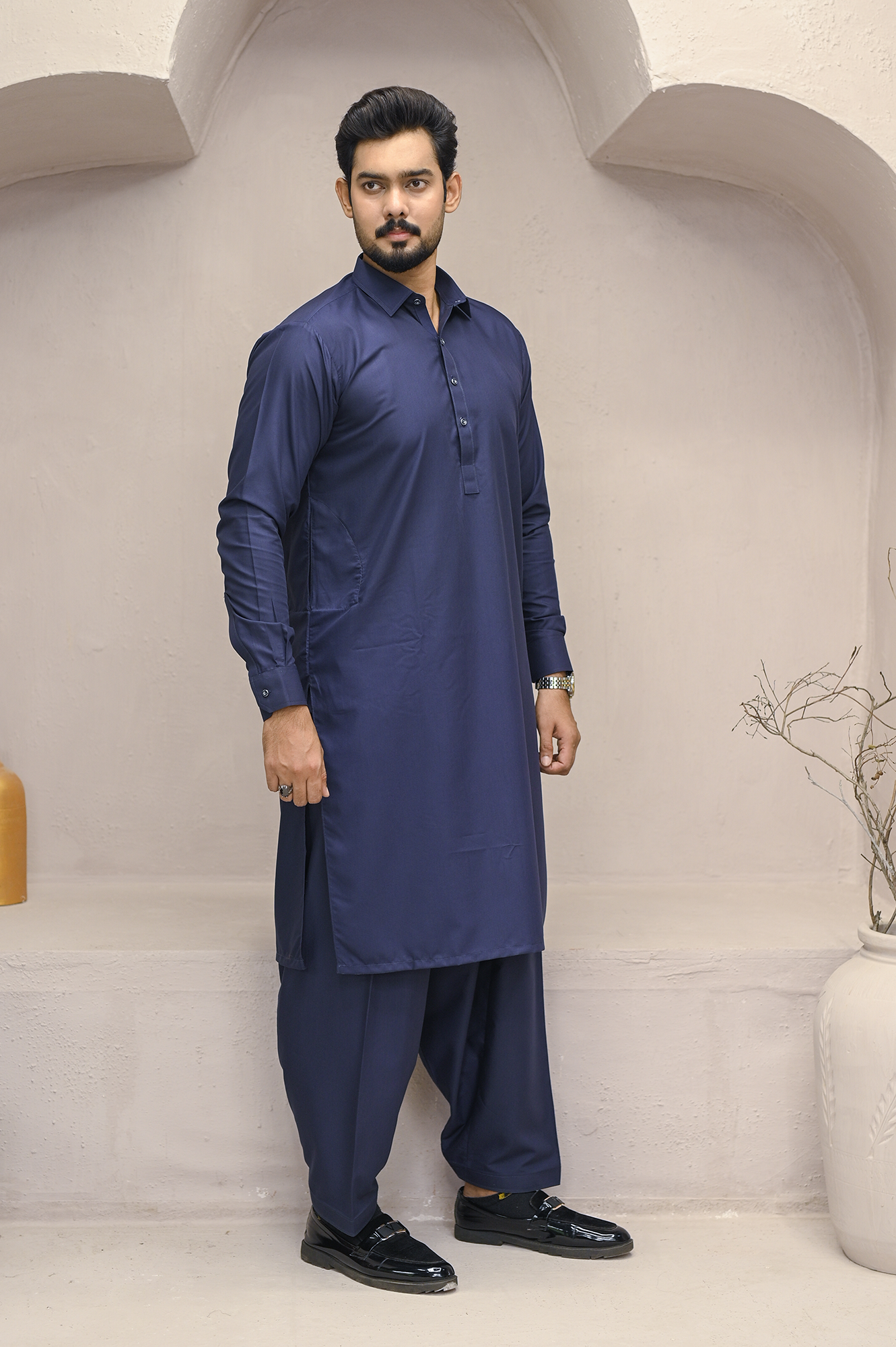 L.A Finish Wash & Wear Navy Blue - Dinar