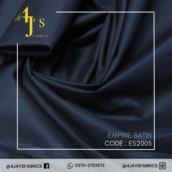 Empire Satin – Navy Blue