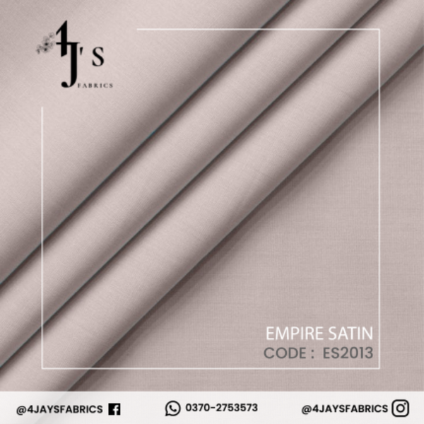 Empire Satin – Stone Grey