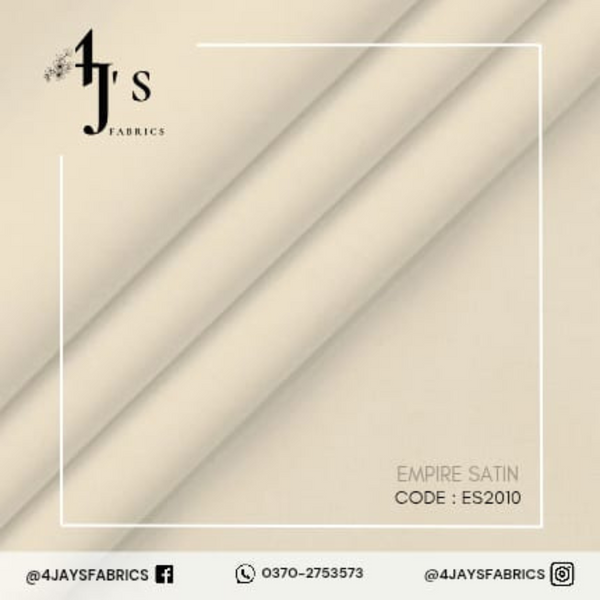 Empire Satin – Off White