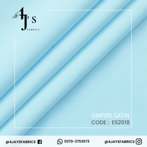 Empire Satin – Sky Blue