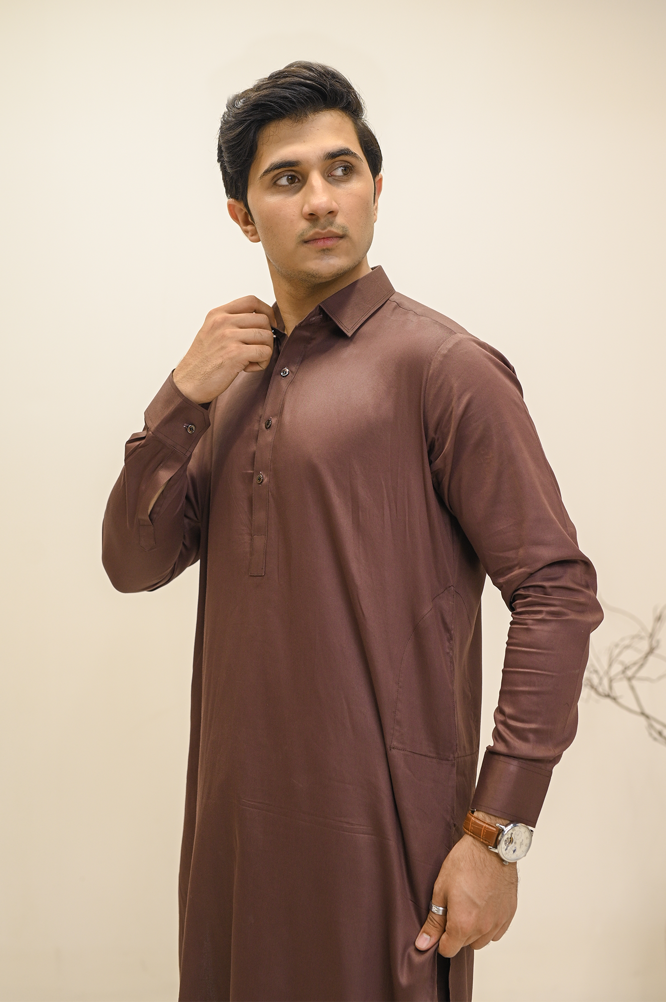 Premium Reddish Brown - Empire Satin