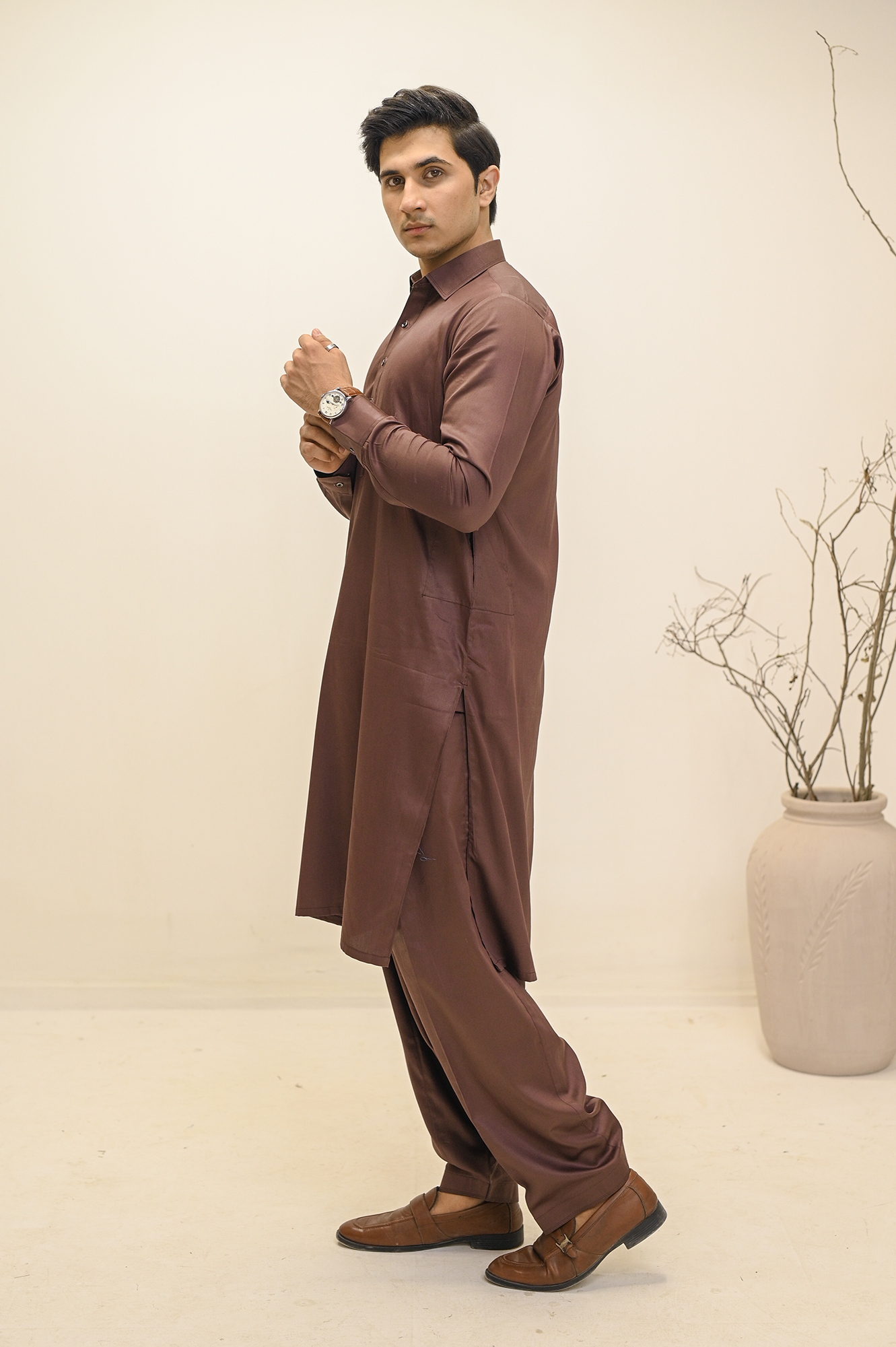 Premium Reddish Brown - Empire Satin